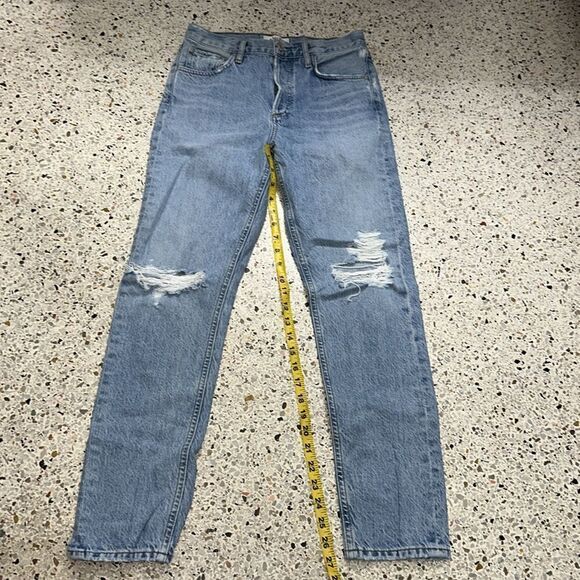 A Golde Jamie hi rise jeans denim classic 24 distressed revolve - Picture 3 of 9